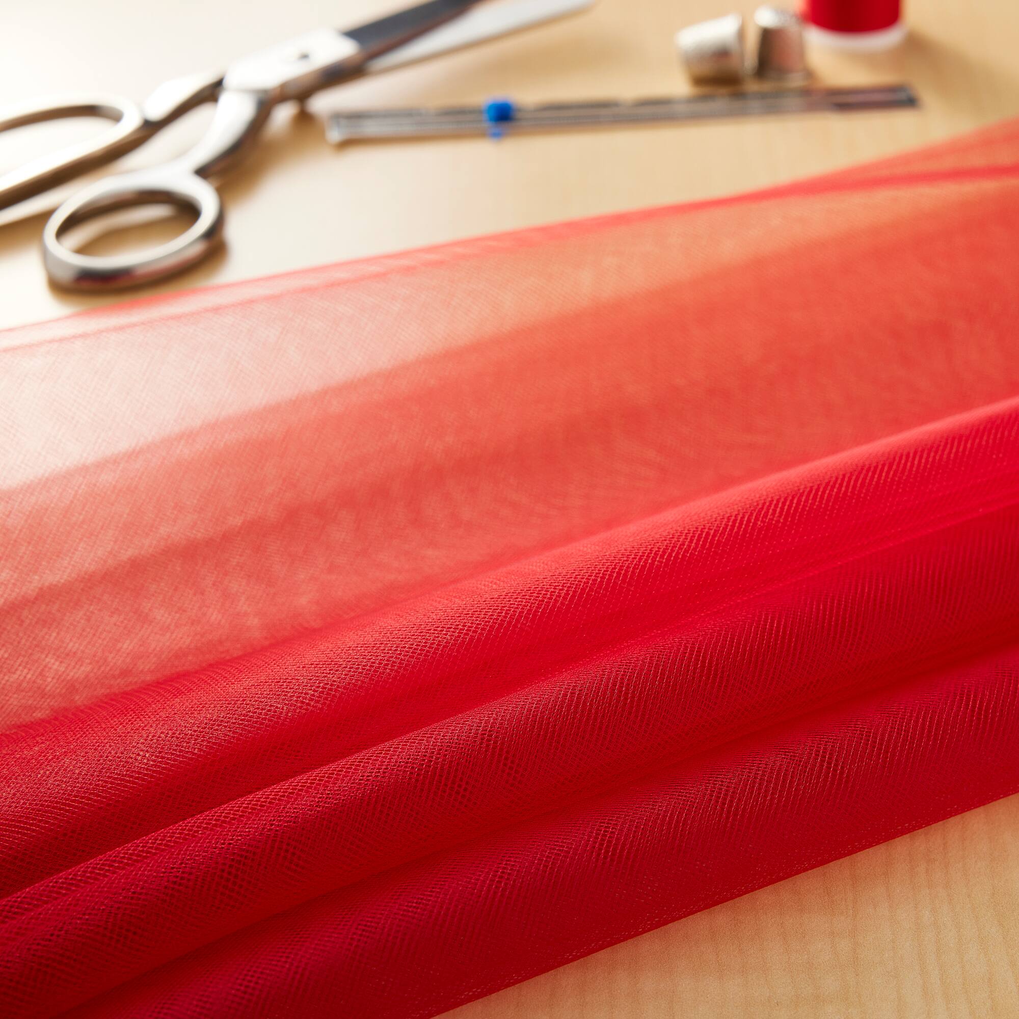 Wyla Tango Red Matte Tulle